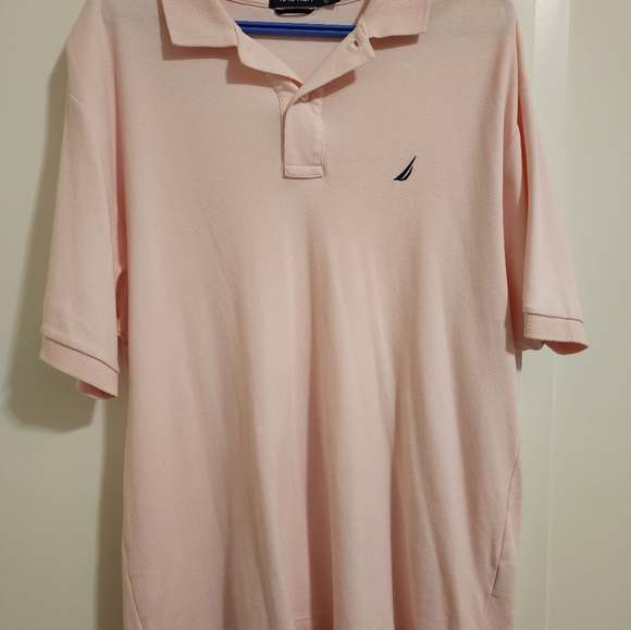 Men's Pink Nautica Golf T-shirt - Picture 1 of 3